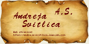 Andreja Svitlica vizit kartica